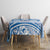 Toa Samoa Rugby Custom Tablecloth Uso aso uma Samoan Pattern White - Polynesian Pride