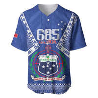 Personalised Samoa 685 Baseball Jersey Samoan Pride Coat Of Arms - Polynesian Pride