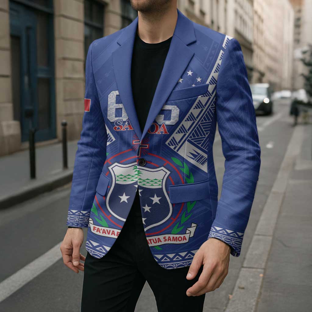 Personalised Samoa 685 Blazer Samoan Pride Coat Of Arms - Polynesian Pride