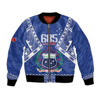 Personalised Samoa 685 Bomber Jacket Samoan Pride Coat Of Arms - Polynesian Pride