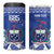 Personalised Samoa 685 4 in 1 Can Cooler Tumbler Samoan Pride Coat Of Arms - Polynesian Pride