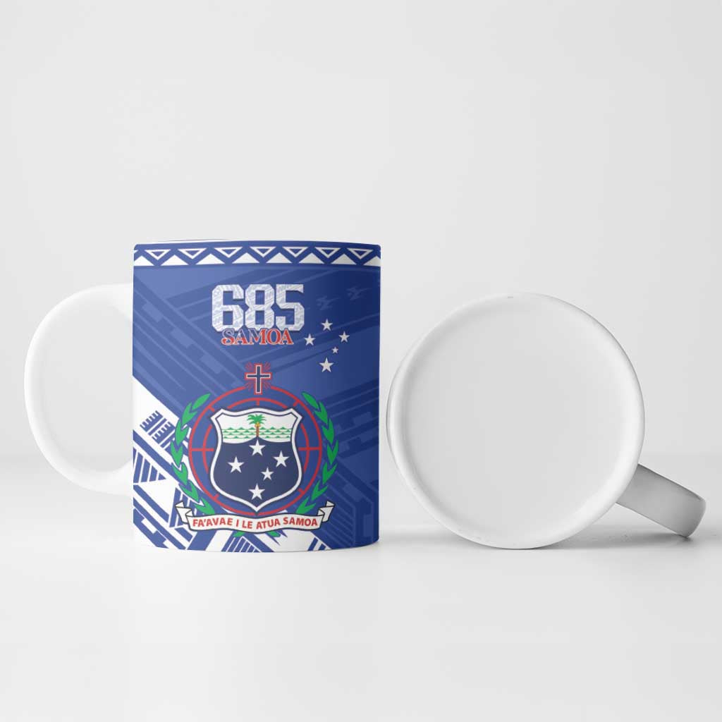 Personalised Samoa 685 Ceramic Mug Samoan Pride Coat Of Arms - Polynesian Pride