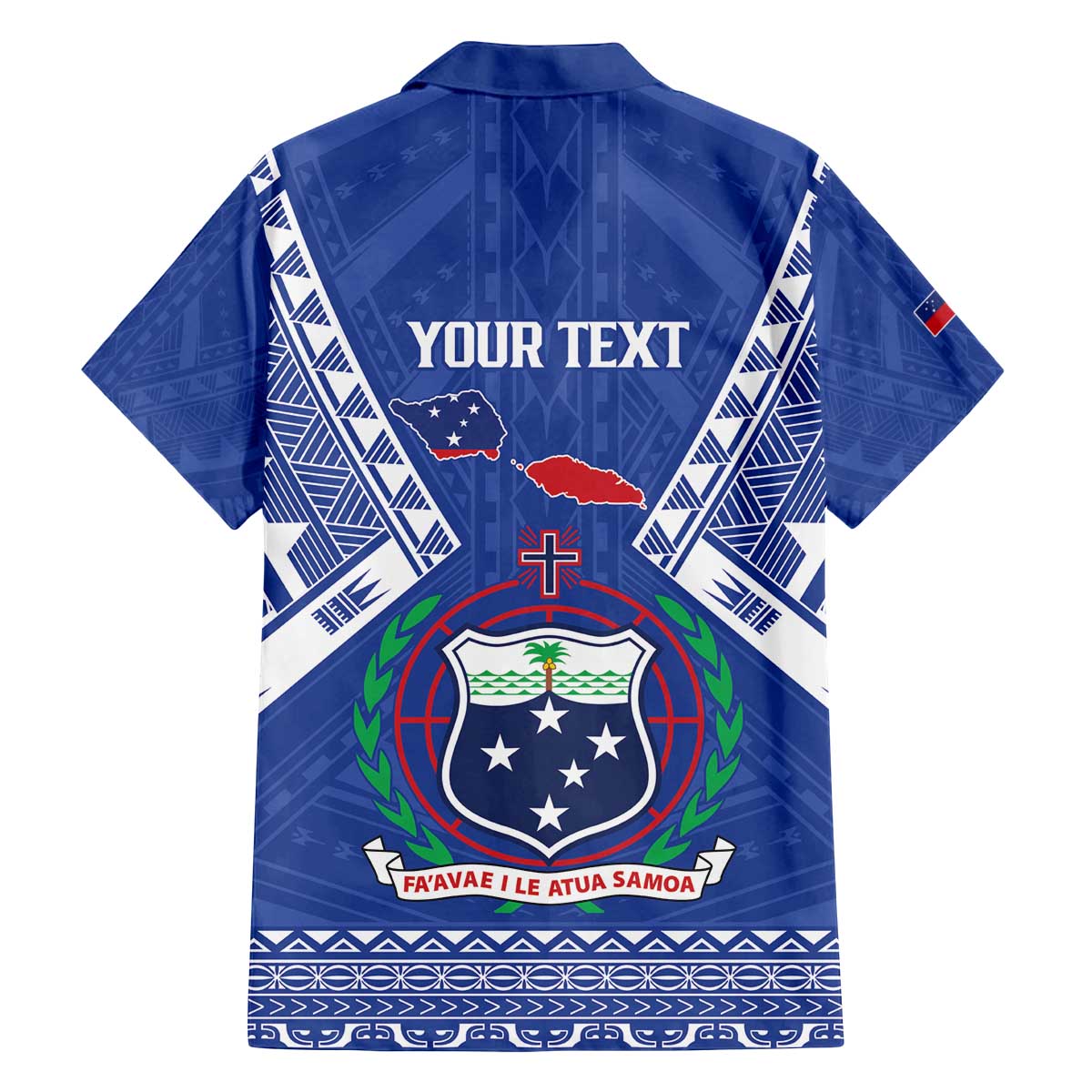Personalised Samoa 685 Family Matching Off The Shoulder Long Sleeve Dress and Hawaiian Shirt Samoan Pride Coat Of Arms - Polynesian Pride