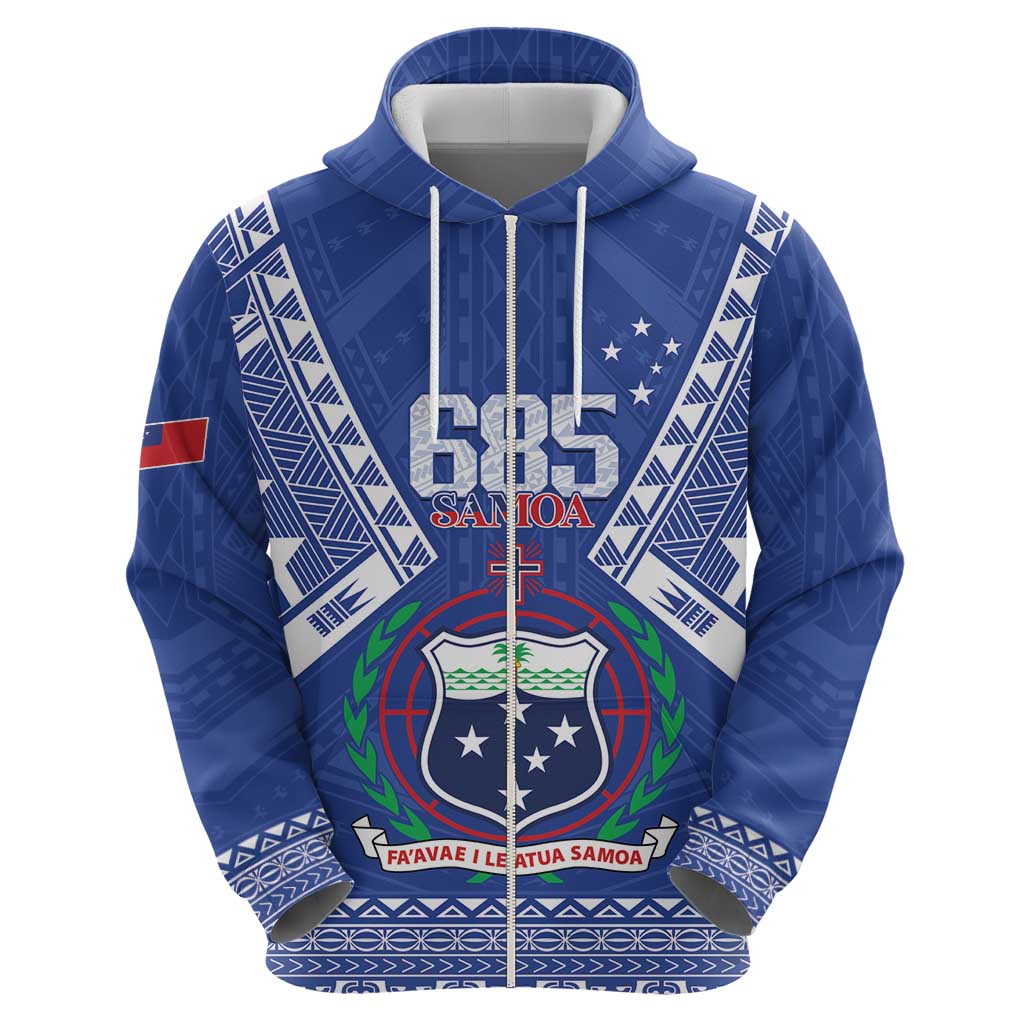 Personalised Samoa 685 Hoodie Samoan Pride Coat Of Arms - Polynesian Pride