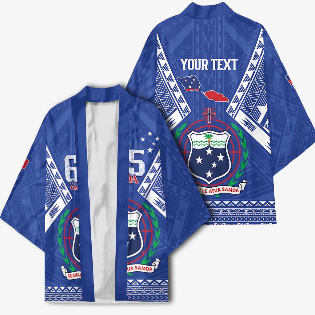Personalised Samoa 685 Kimono Samoan Pride Coat Of Arms - Polynesian Pride