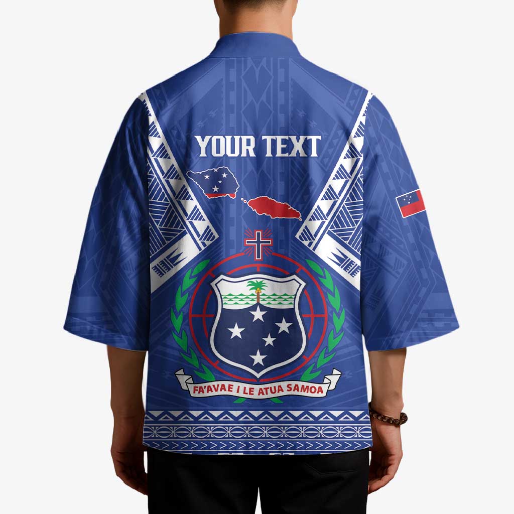 Personalised Samoa 685 Kimono Samoan Pride Coat Of Arms - Polynesian Pride