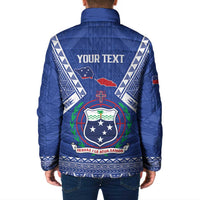 Personalised Samoa 685 Padded Jacket Samoan Pride Coat Of Arms - Polynesian Pride