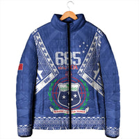 Personalised Samoa 685 Padded Jacket Samoan Pride Coat Of Arms - Polynesian Pride