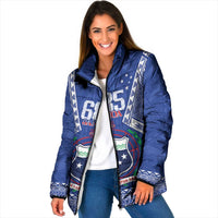 Personalised Samoa 685 Padded Jacket Samoan Pride Coat Of Arms - Polynesian Pride