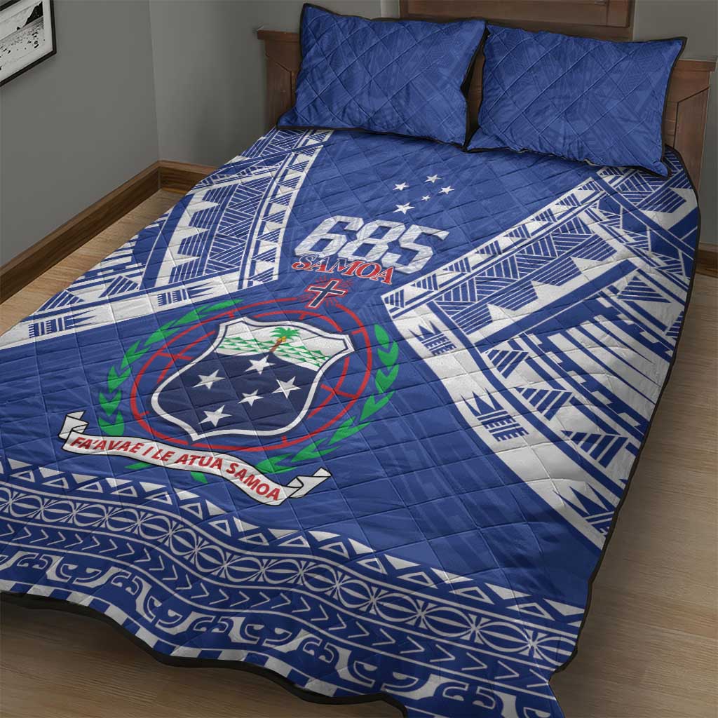 Samoa 685 Quilt Bed Set Samoan Pride Coat Of Arms - Polynesian Pride