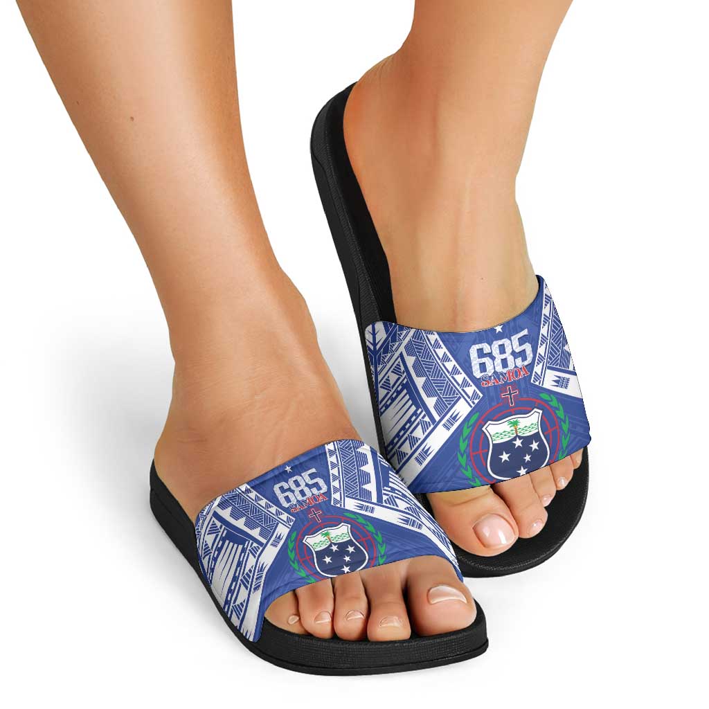 Samoa 685 Slide Sandals Samoan Pride Coat Of Arms - Polynesian Pride
