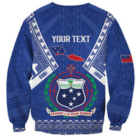 Personalised Samoa 685 Sweatshirt Samoan Pride Coat Of Arms - Polynesian Pride