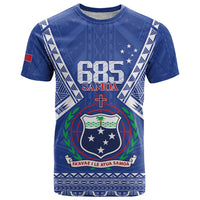 Personalised Samoa 685 T Shirt Samoan Pride Coat Of Arms - Polynesian Pride