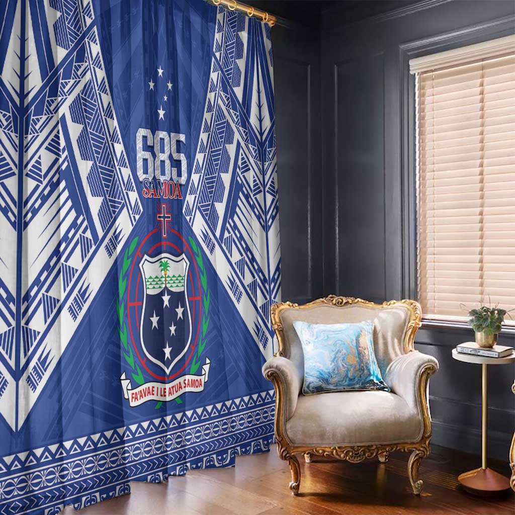 Samoa 685 Window Curtain Samoan Pride Coat Of Arms - Polynesian Pride