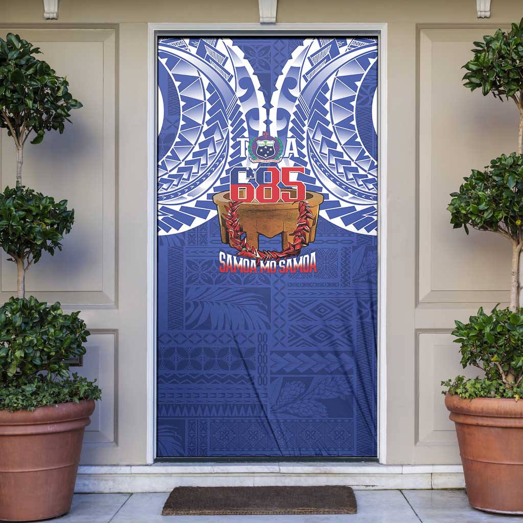 Toa Samoa Rugby Door Cover 685 Pride Tanoa Ula Fala - Polynesian Pride