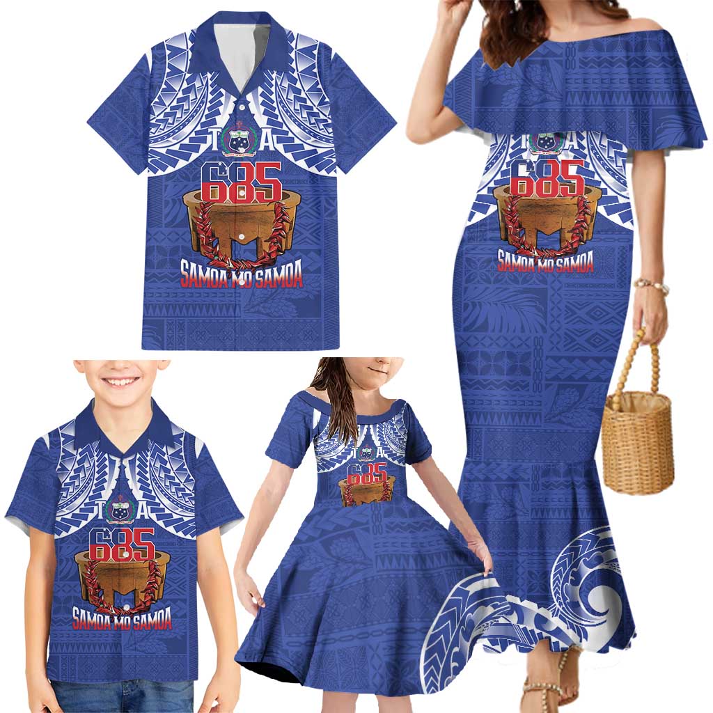 Toa Samoa Rugby Family Matching Mermaid Dress and Hawaiian Shirt 685 Pride Tanoa Ula Fala - Polynesian Pride