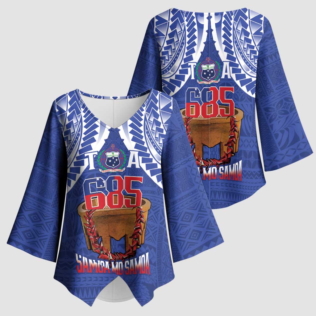 Toa Samoa Rugby Kimono Sleeve Blouse 685 Pride Tanoa Ula Fala - Polynesian Pride