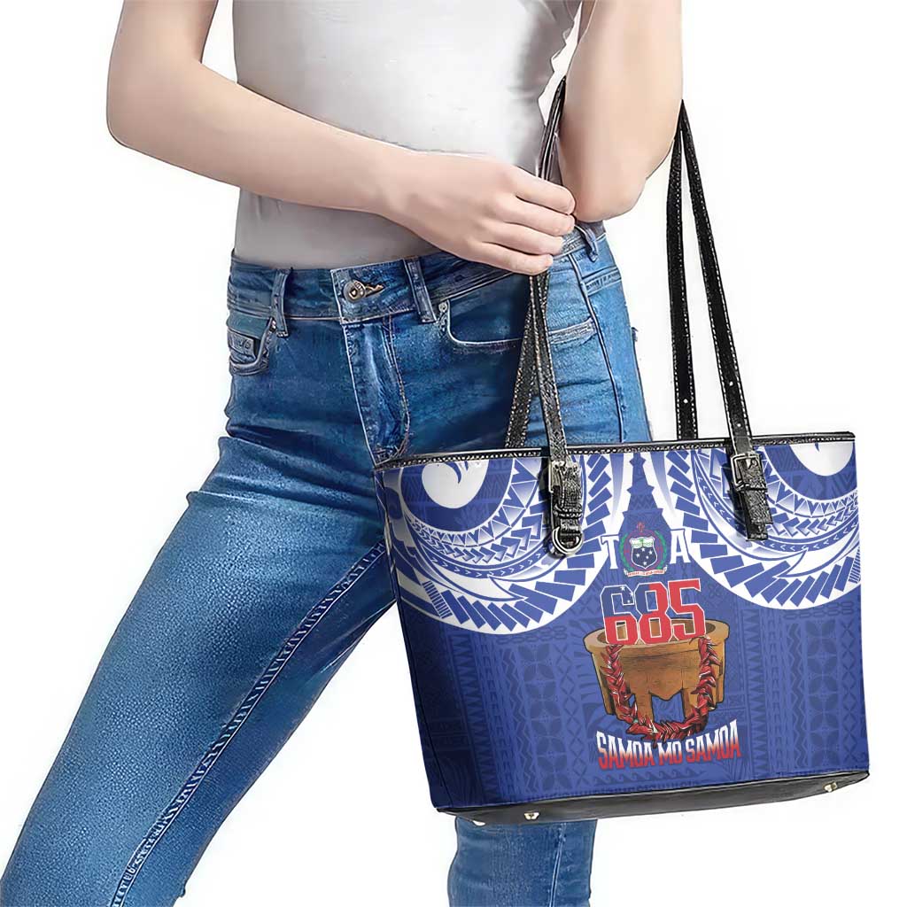 Toa Samoa Rugby Leather Tote Bag 685 Pride Tanoa Ula Fala - Polynesian Pride