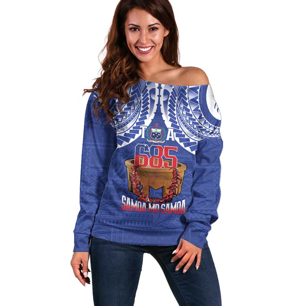 Toa Samoa Rugby Off Shoulder Sweater 685 Pride Tanoa Ula Fala - Polynesian Pride