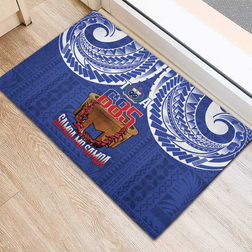 Toa Samoa Rugby Rubber Doormat 685 Pride Tanoa Ula Fala - Polynesian Pride