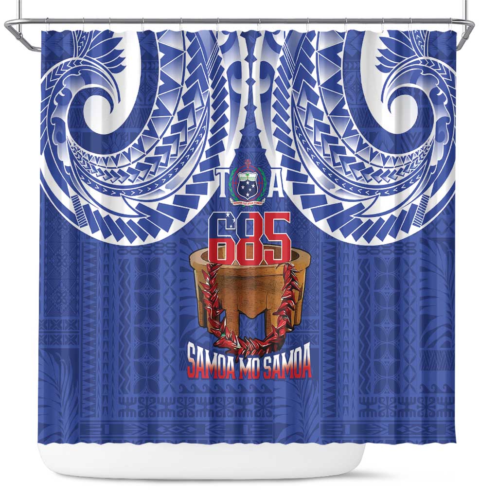 Toa Samoa Rugby Shower Curtain 685 Pride Tanoa Ula Fala - Polynesian Pride