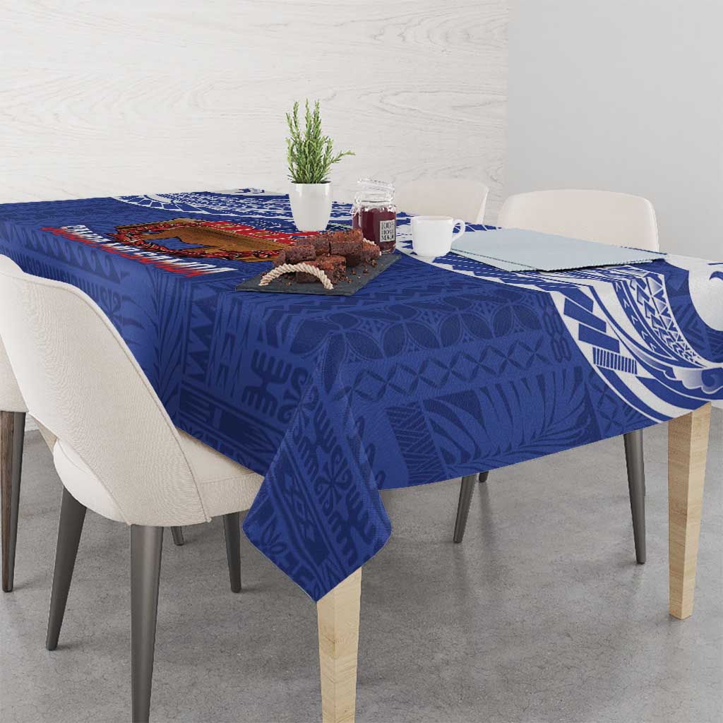 Toa Samoa Rugby Tablecloth 685 Pride Tanoa Ula Fala - Polynesian Pride