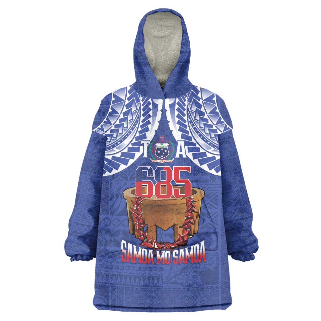 Toa Samoa Rugby Wearable Blanket Hoodie 685 Pride Tanoa Ula Fala - Polynesian Pride