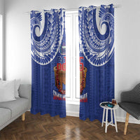 Toa Samoa Rugby Window Curtain 685 Pride Tanoa Ula Fala - Polynesian Pride