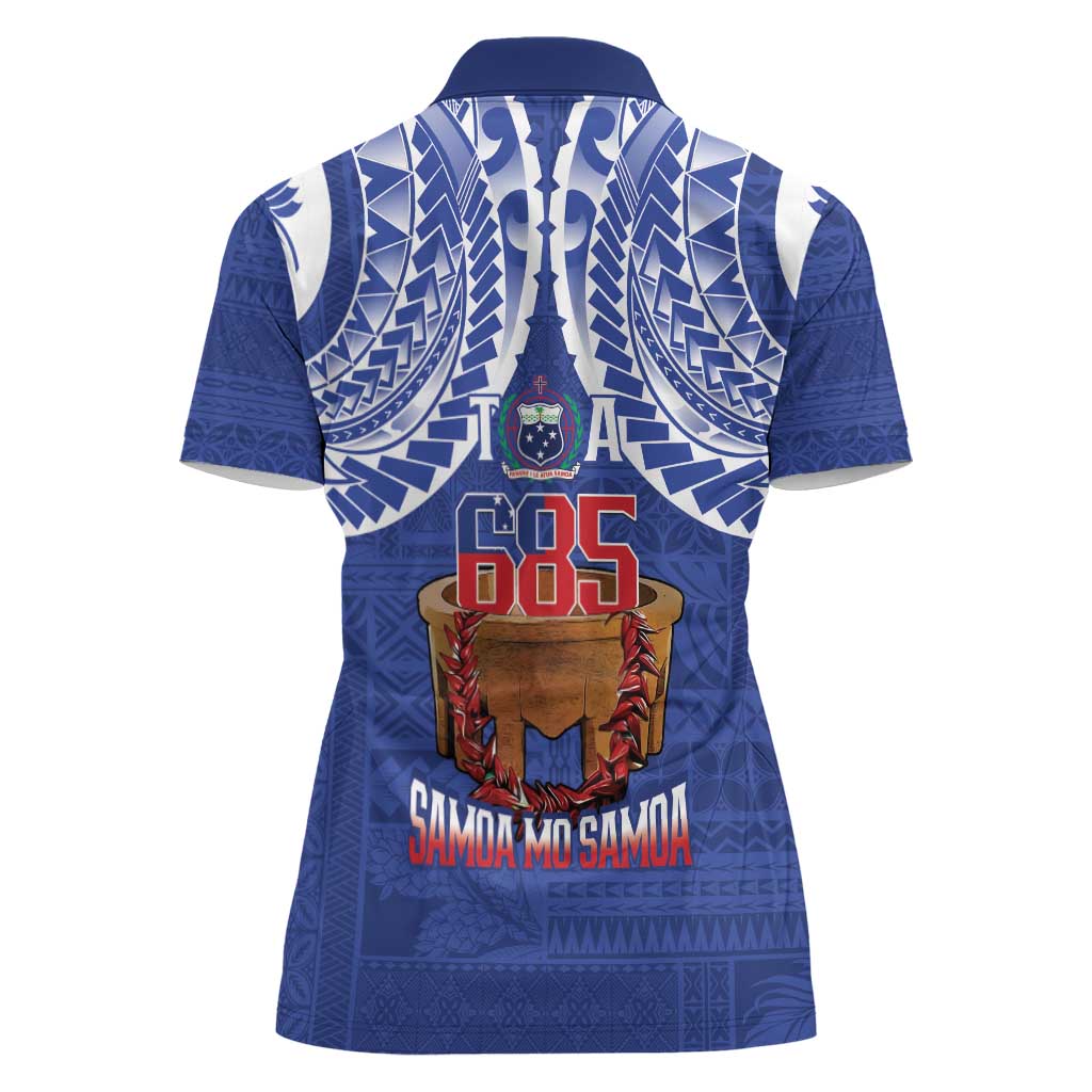 Toa Samoa Rugby Women Polo Shirt 685 Pride Tanoa Ula Fala - Polynesian Pride