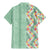 Menthol Green Aloha Hawaii Tiki Family Matching Mermaid Dress and Hawaiian Shirt Tropical Plumeria - Seamless Style