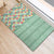 Menthol Green Aloha Hawaii Tiki Rubber Doormat Tropical Plumeria - Seamless Style