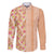 Orange Chiffon Aloha Hawaii Tiki Family Matching Mermaid Dress and Hawaiian Shirt Tropical Plumeria - Seamless Style