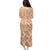 Orange Chiffon Aloha Hawaii Tiki Puletasi Tropical Plumeria - Seamless Style