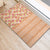 Orange Chiffon Aloha Hawaii Tiki Rubber Doormat Tropical Plumeria - Seamless Style