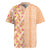 Orange Chiffon Aloha Hawaii Tiki Rugby Jersey Tropical Plumeria - Seamless Style