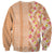 Orange Chiffon Aloha Hawaii Tiki Sweatshirt Tropical Plumeria - Seamless Style