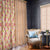 Orange Chiffon Aloha Hawaii Tiki Window Curtain Tropical Plumeria - Seamless Style