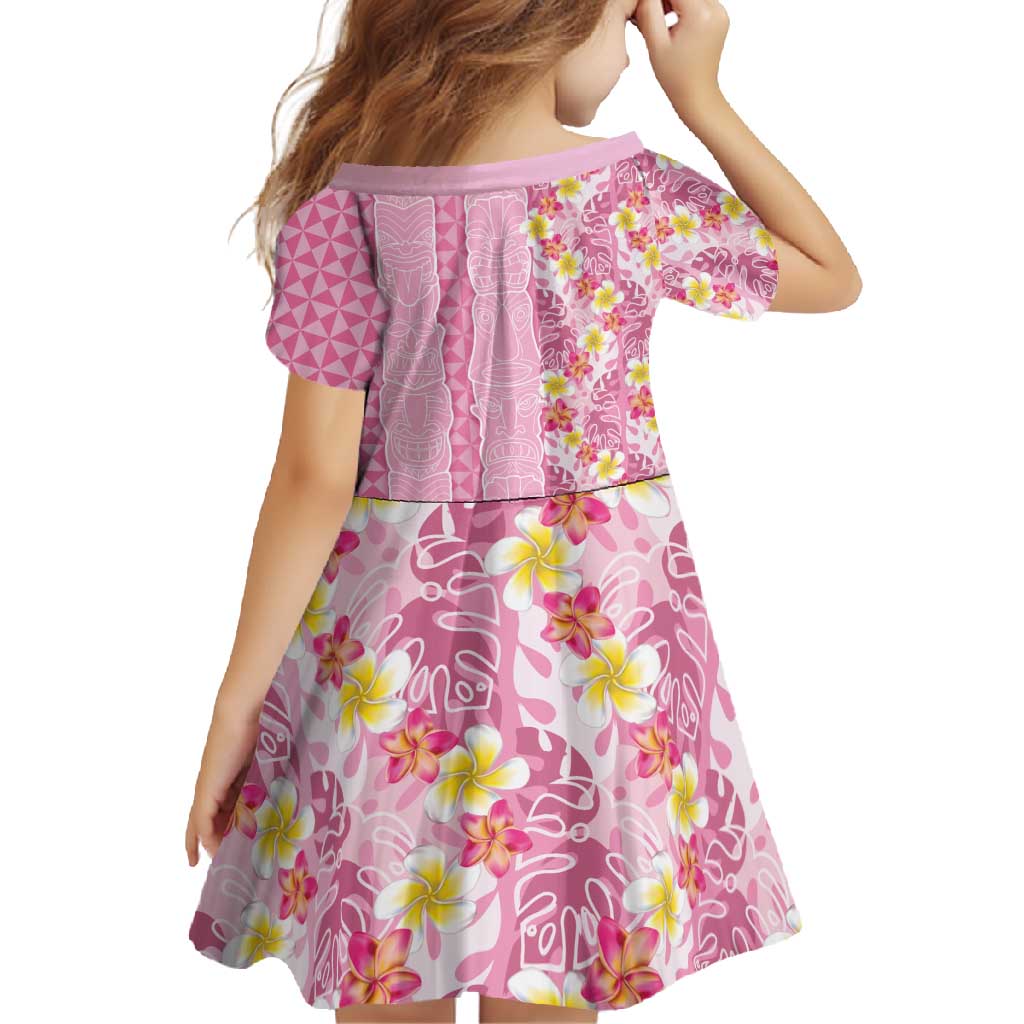 Pastel Magenta Aloha Hawaii Tiki Family Matching Tank Maxi Dress and Hawaiian Shirt Tropical Plumeria - Seamless Style LT14 - Polynesian Pride