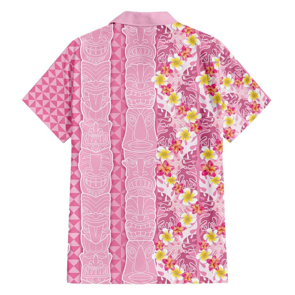 Pastel Magenta Aloha Hawaii Tiki Family Matching Tank Maxi Dress and Hawaiian Shirt Tropical Plumeria - Seamless Style LT14 - Polynesian Pride