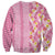 Pastel Magenta Aloha Hawaii Tiki Sweatshirt Tropical Plumeria - Seamless Style