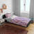 Lush Lilac Aloha Hawaii Tiki Bedding Set Tropical Plumeria - Seamless Style