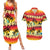 Tropical Islands Sunset Hawaii Couples Matching Summer Maxi Dress and Hawaiian Shirt Go Surfing With Hula Girl - Summer Vibes