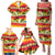 Tropical Islands Sunset Hawaii Family Matching Puletasi and Hawaiian Shirt Go Surfing With Hula Girl - Summer Vibes