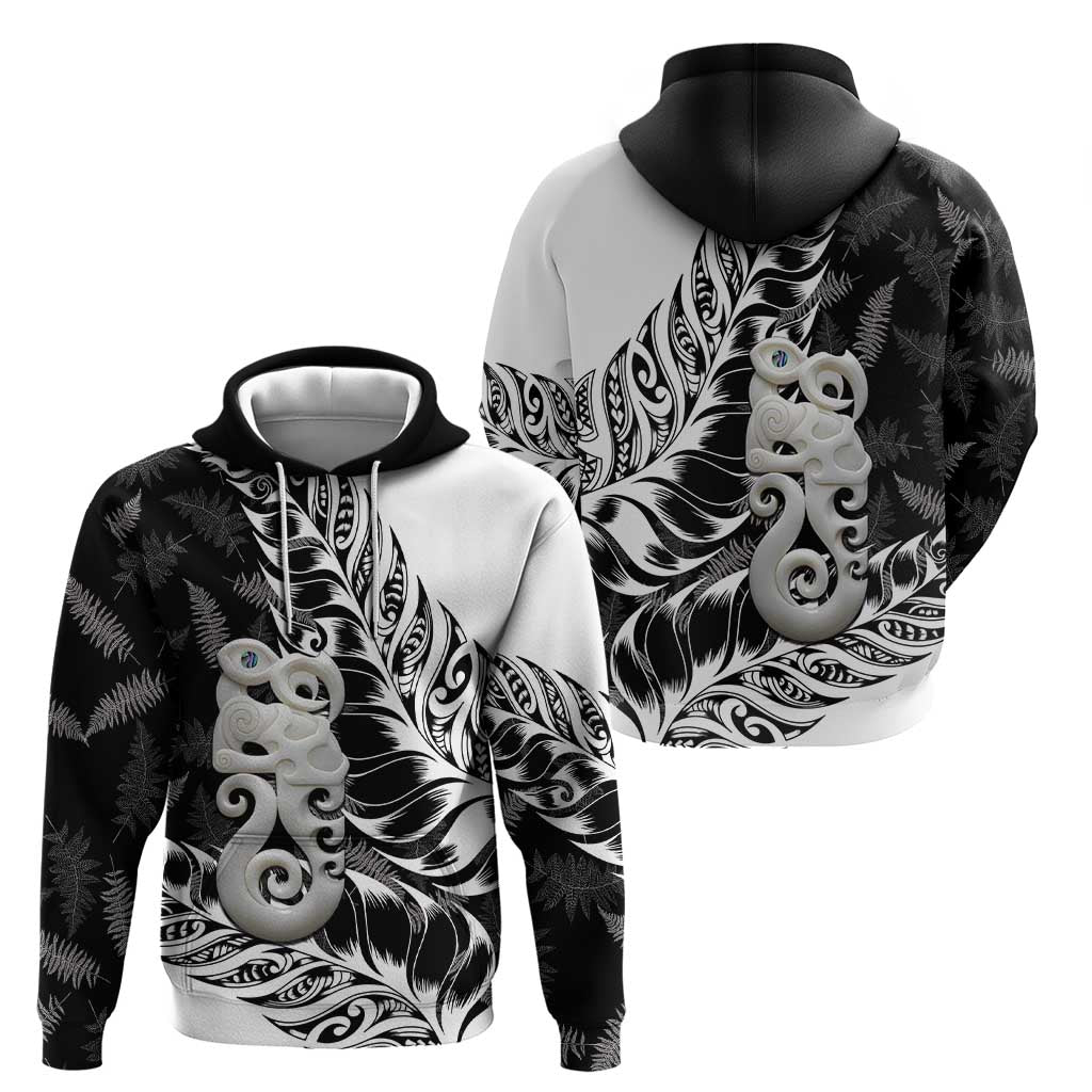 Aotearoa Manaia NZ Maori Silver Fern Hoodie
