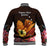 Gude Hi Hai Papua New Guinea Baseball Jacket Motuan PNG Raggiana Bird of Paradise Tropical Vibes LT14 - Polynesian Pride