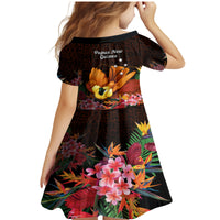 Gude Hi Hai Papua New Guinea Family Matching Mermaid Dress and Hawaiian Shirt Motuan PNG Raggiana Bird of Paradise Tropical Vibes LT14 - Polynesian Pride