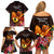 Gude Hi Hai Papua New Guinea Family Matching Off Shoulder Short Dress and Hawaiian Shirt Motuan PNG Raggiana Bird of Paradise Tropical Vibes LT14 - Polynesian Pride