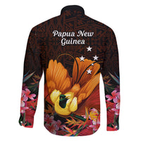 Gude Hi Hai Papua New Guinea Family Matching Tank Maxi Dress and Hawaiian Shirt Motuan PNG Raggiana Bird of Paradise Tropical Vibes LT14 - Polynesian Pride