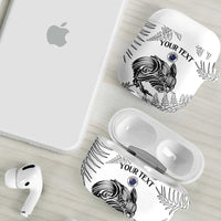 Custom New Zealand Kiwi Football AirPods Case Aotearoa Silver Fern - Polynesian Pride