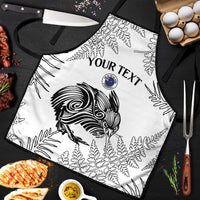Custom New Zealand Kiwi Football Apron Aotearoa Silver Fern - Polynesian Pride